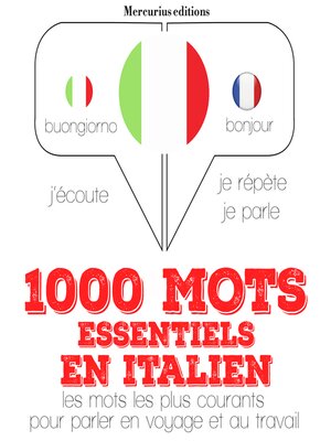 cover image of 1000 mots essentiels en italien